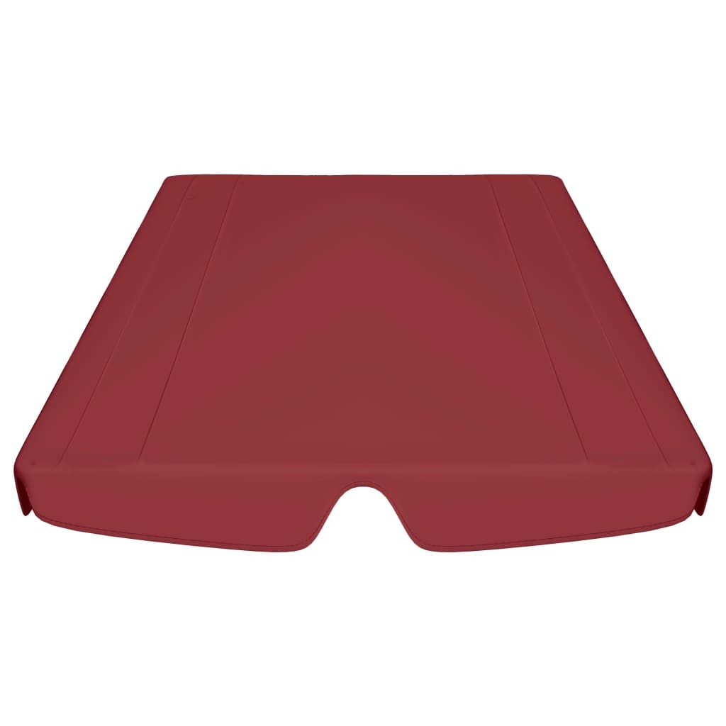 Replacement Canopy for Garden Swing Wine Red 226x186 cm 270 g/m²